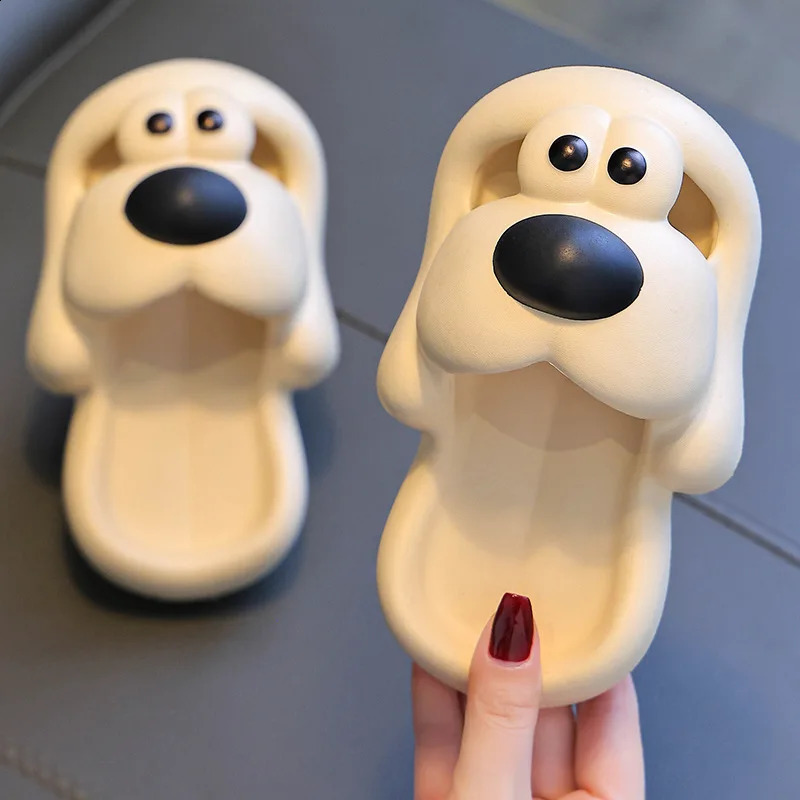 Summer Childrens Boy Girl Slippers Cartoon Dog Sandals Anti-Slip Kid Shoes Soft Sole Baby Slippers Indoor Hole Shoes A1219 241223