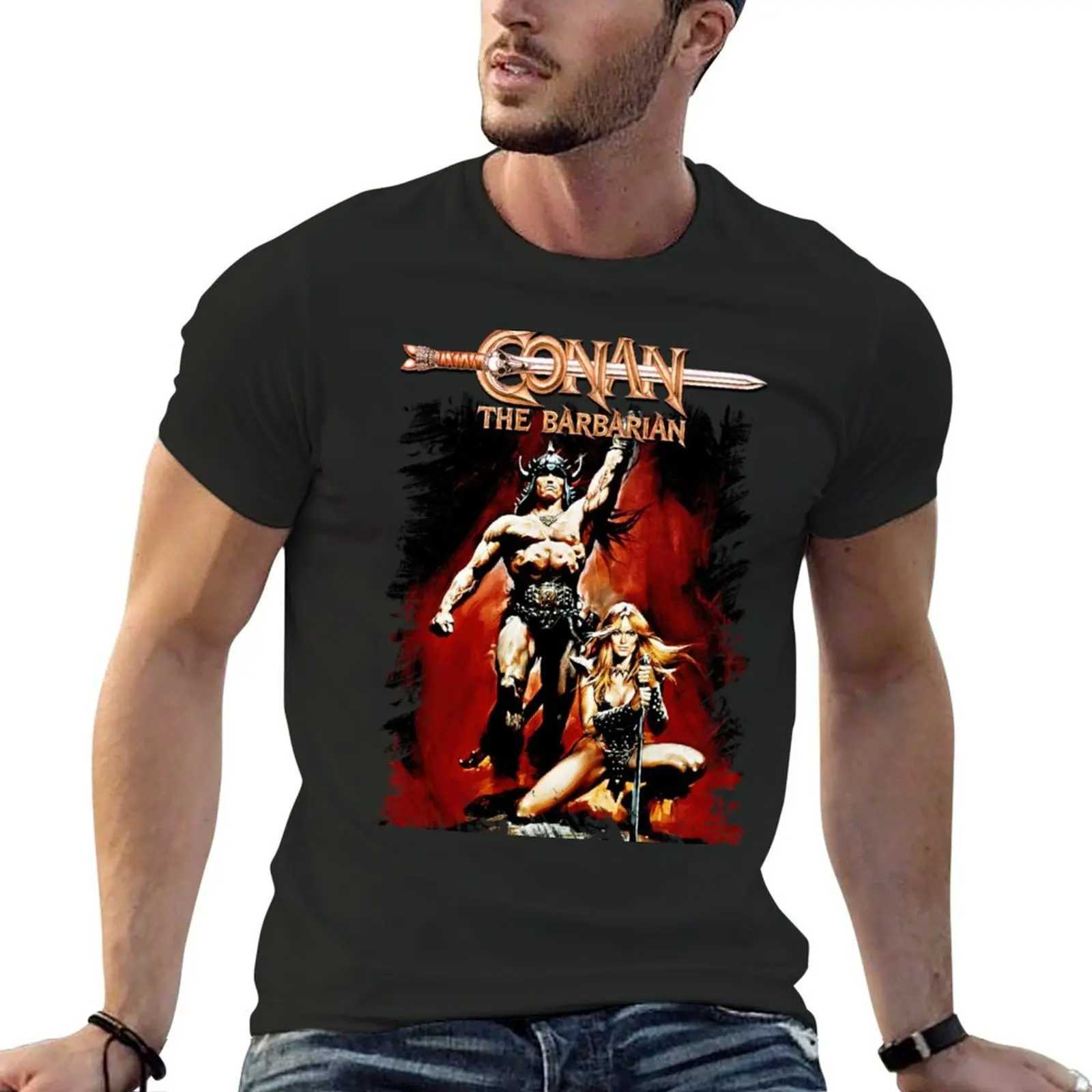 Conan Savage Art T-shirt animal print boys T-shirt black mens solid color T-shirt W241223