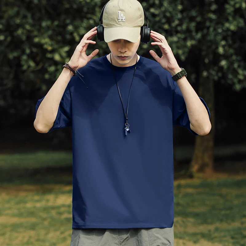 High quality mens T-shirts for summer sales cotton mens T-shirts Versatile short sleeved T-shirts boys basic flat top oversized 4XL W241223