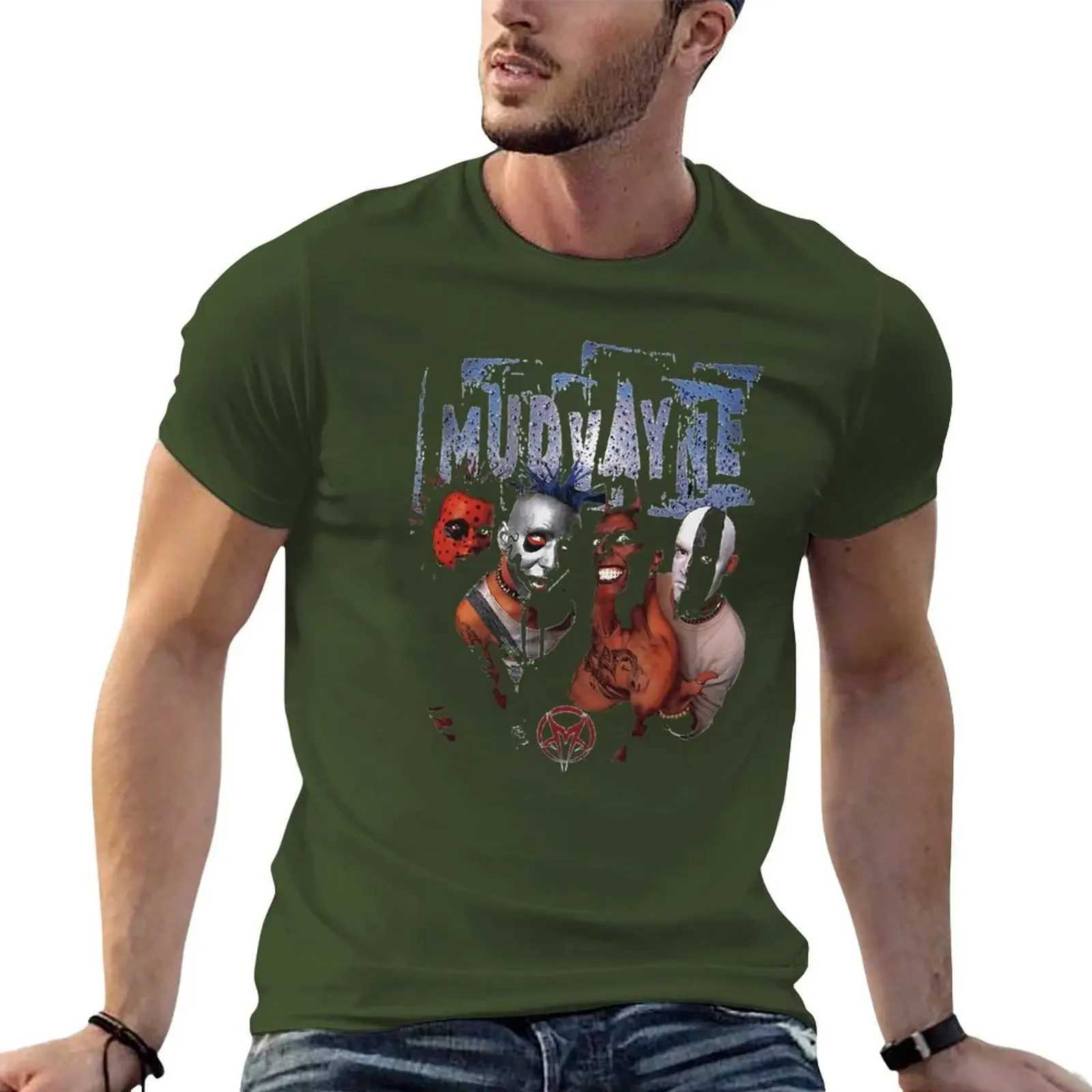 Band Heavy Mudvayne Classic T-shirt tee plain mens sports short sleeved cotton new arrivals round neck dress fashion W241223