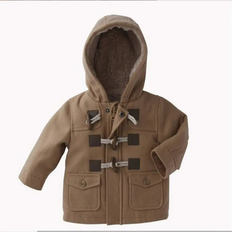 Baby Boys Jacket Coat Children Winter Hoodies Kids Outerwear Clothes Infant Warm Thick Overcoat Outwear Sweater Fur Foat Tops 241223