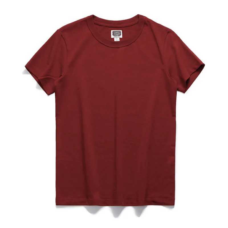 Heavy duty 300g mens T-shirt solid color fashionable casual loose simple student basic clothing 8-color short sleeved O-neck tee W241223