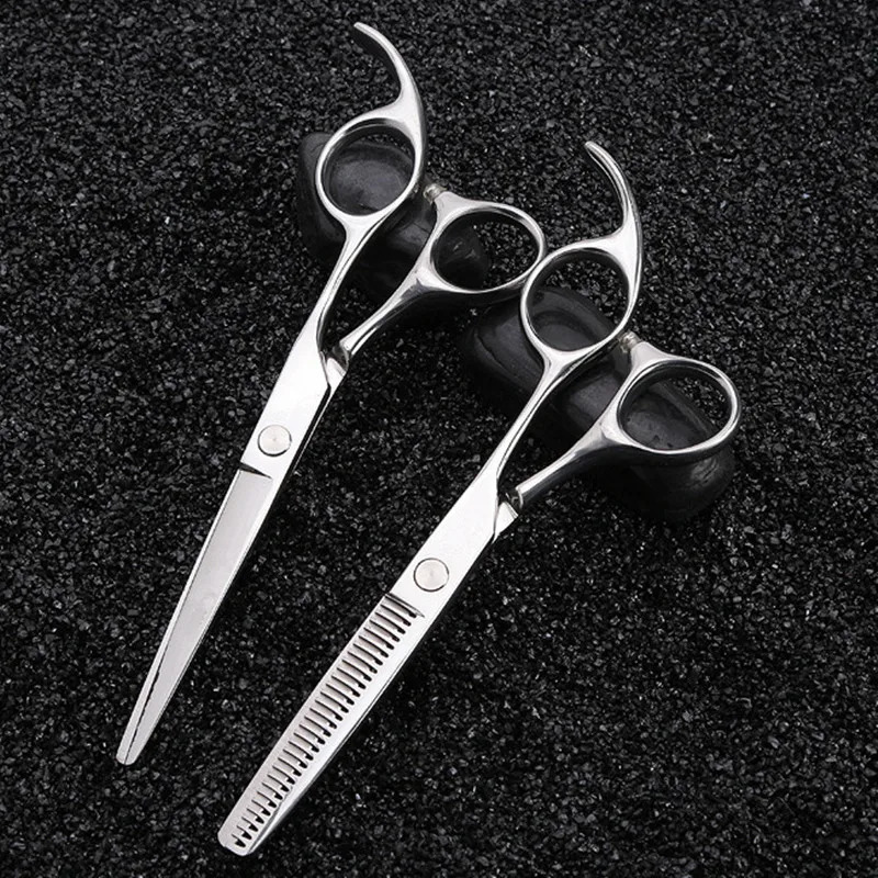 professional Japan 440c 5.5 6 silver cut hair scissors haircut thinning barber makas hair cutting shears hairdresser scissors 241224