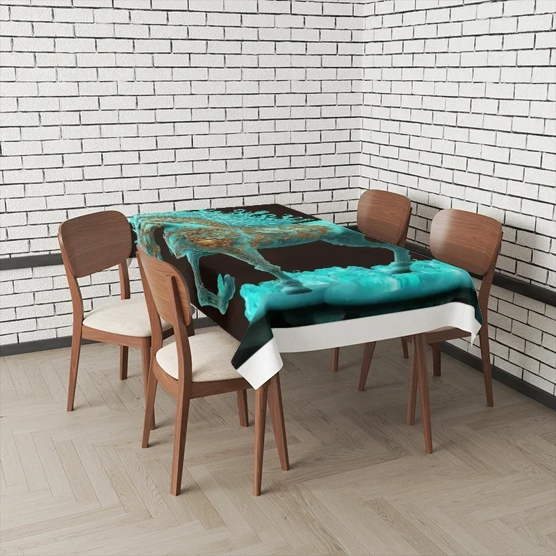 Home tablecloths for dining tables Anime decoration and rectangular table accessories waterproof cloth Anti-stain SFB3
