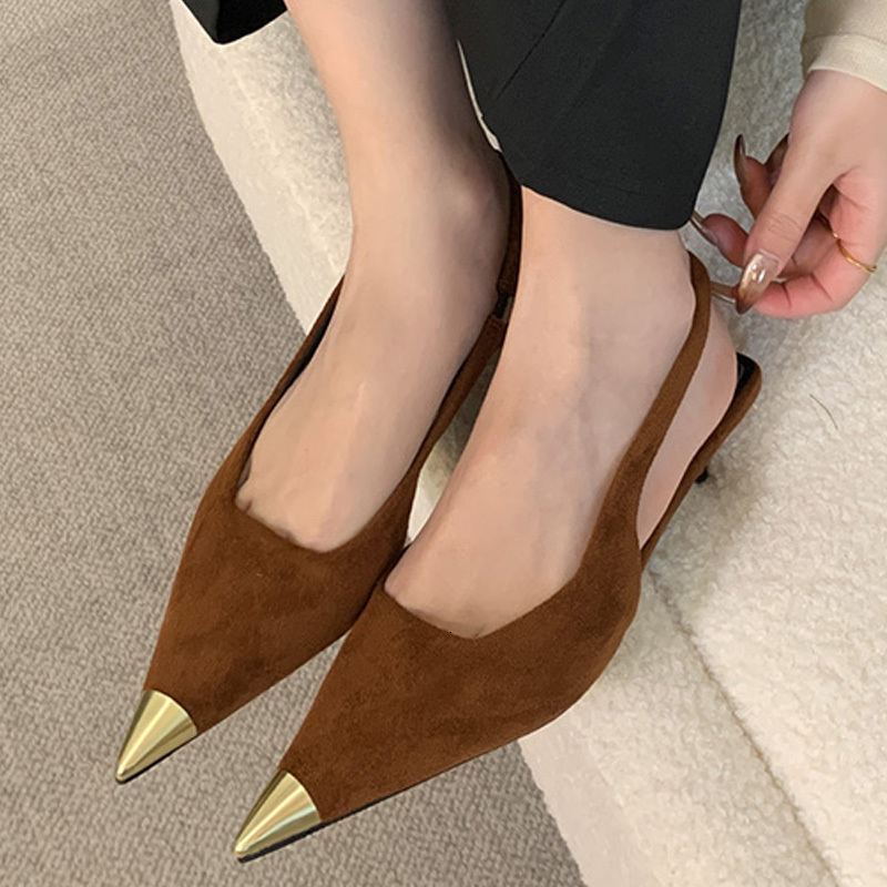 Eilyken Fashion Pointed Toe Women Pumps Sgback Shoes Designer Leopard Print Low Thin Heels Mules atos De Mujer