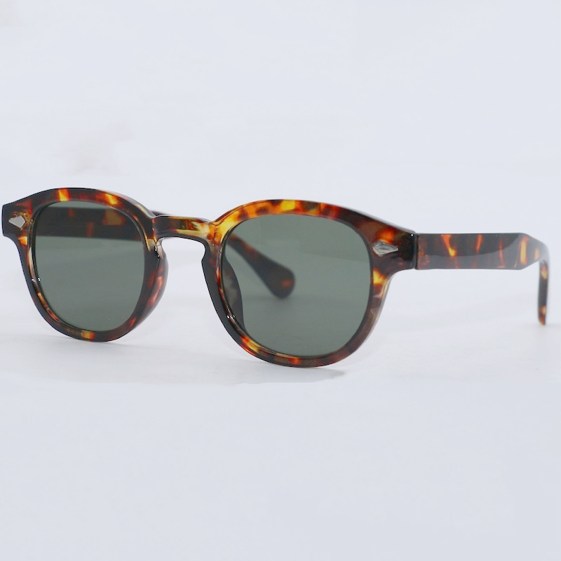 Johnny Depp Round Sunglasses Men Retro Vintage Clear Sun Glasses Women UV400 Shades Oval Classic Y2K Cool Personalized Cyberpunk Steampunk Personalize