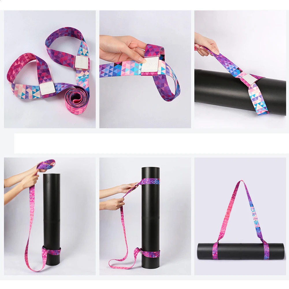 Yoga Mat Carrying Strap Adjustable Shoulder Straps Pilates Exercise Sling Sports Belt Carry 241216