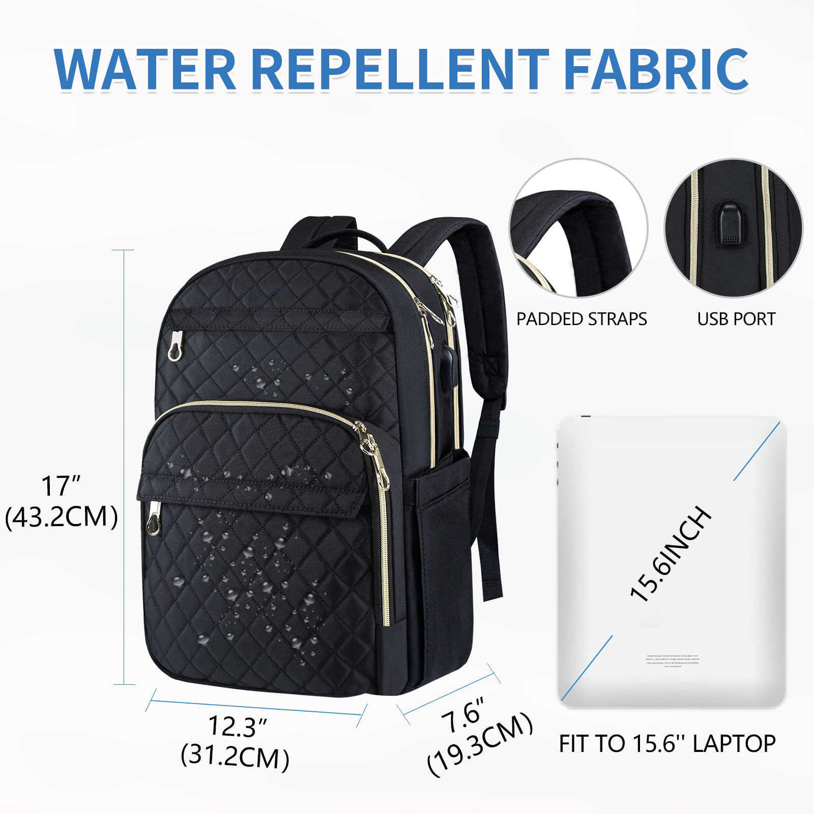 Women s Computer Laptop Backpack Business Commuting Large Capacity Student Schoolbag Outdoor Back Pack 241224 - view 6