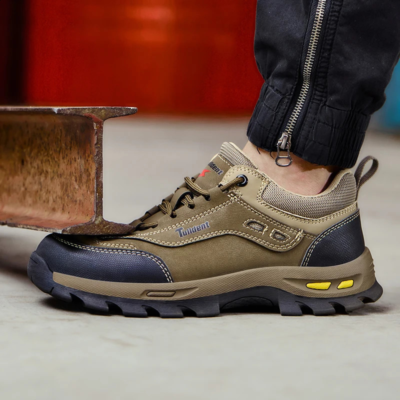 Work safety shoes mens safety boots shock resistant perforated work shoes sports shoes mens work boots durable 10kV 241223