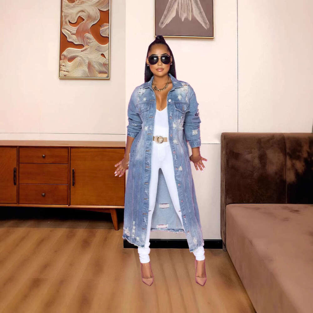 hoodie Women's Wear Large Size One-Piece Fashionable Jeans, Women's Slim Fit Casual Jumpsuit jacket