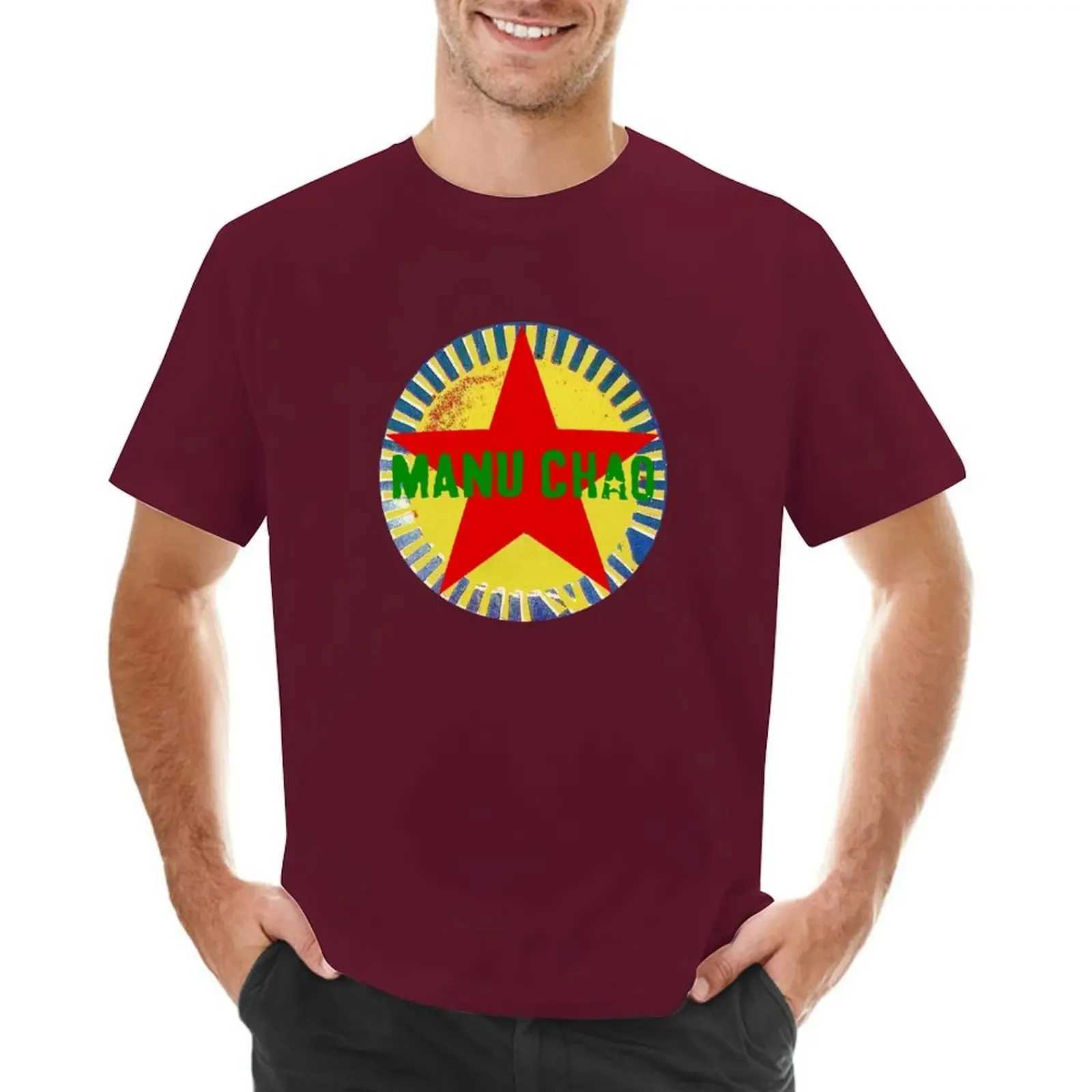 Graphics plus size tops plain new mens T-shirt casual style Manu Chao Sun T-shirt mens clothing Harajuku W241223