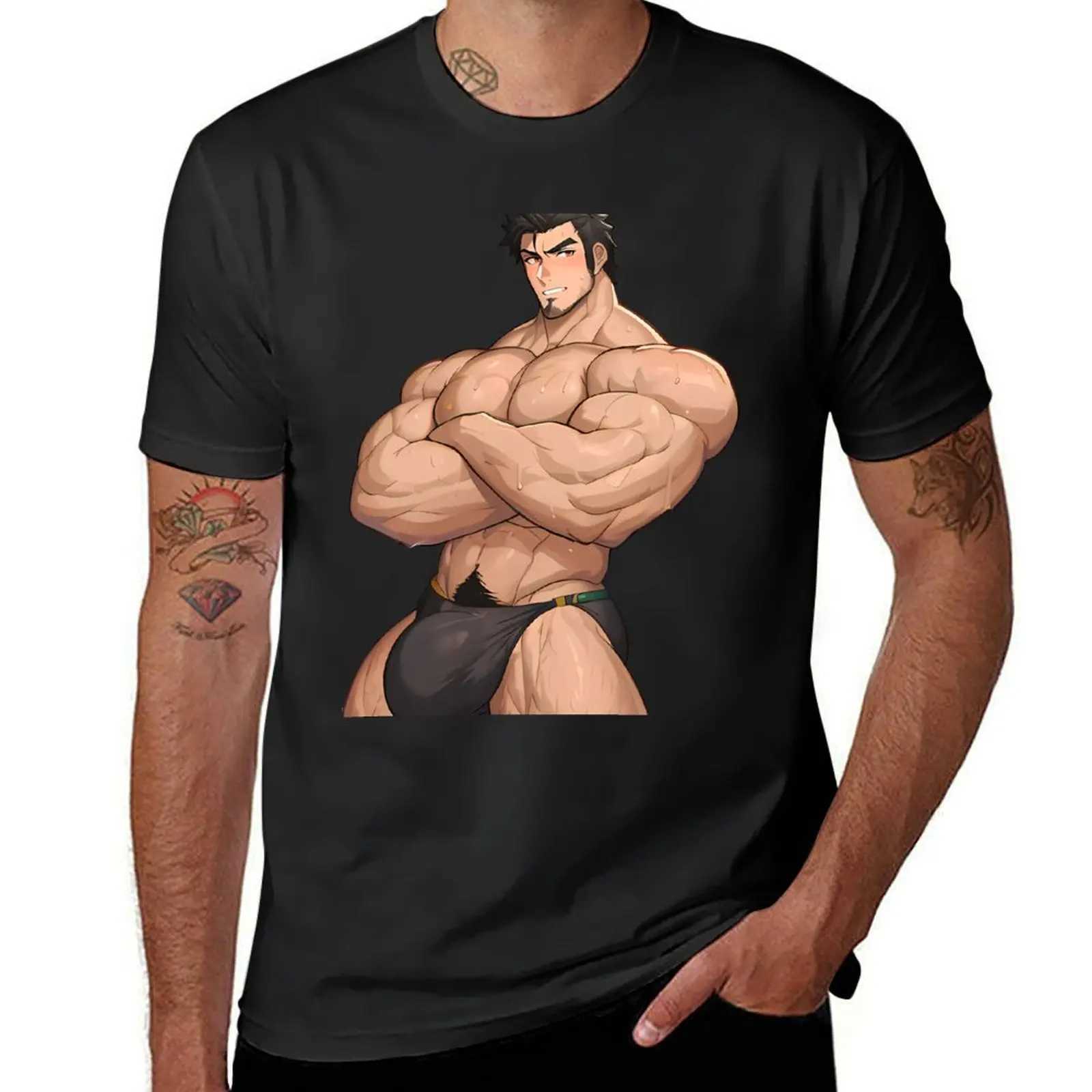 Bara Thin Bulge T-shirt Flat Mens T-shirt Large and High W241223