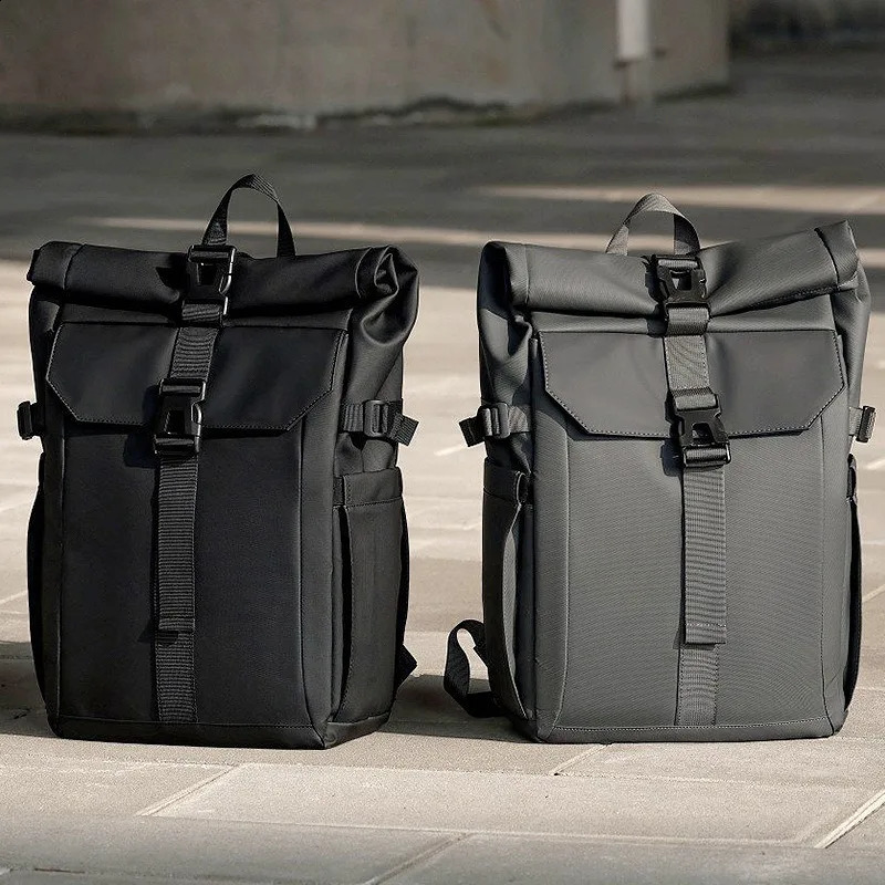 Mens travel backpack Mens folding roll-up cycling backpack Mens outdoor leisure backpack laptop bag 241224