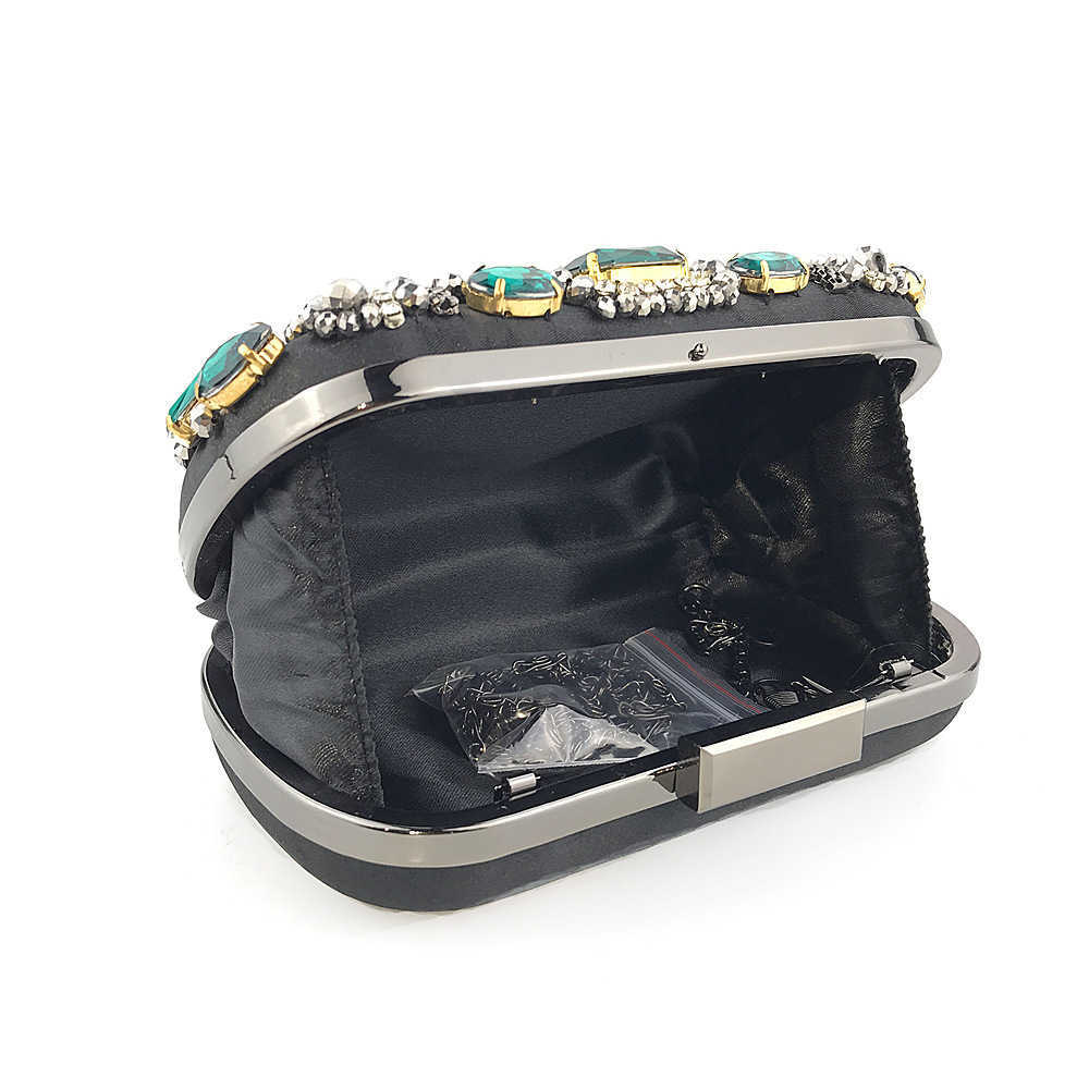 Hand Held Dinner Bag Hand Sewn Beaded Heavy Clutch Bag Industry Diamond Inlaid Fashion Womens Bag 240920