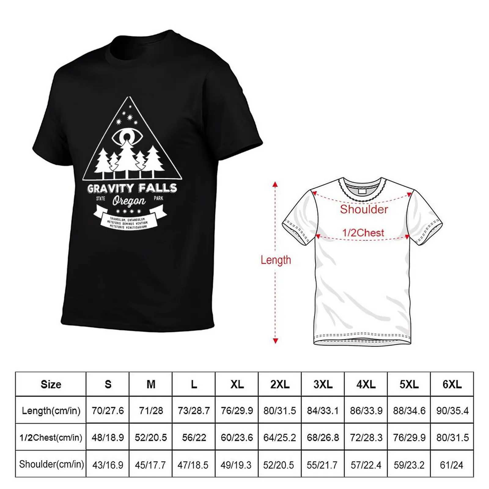 Visit the Gravity Falls in Oregon! Boys anime printed t-shirt regular t-shirt mens t-shirt W241223