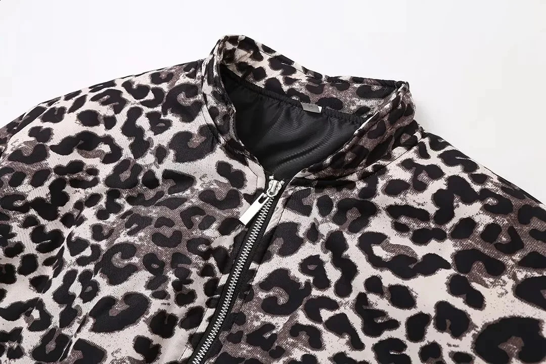 Womens Leopard Print Printed Jacket 241223