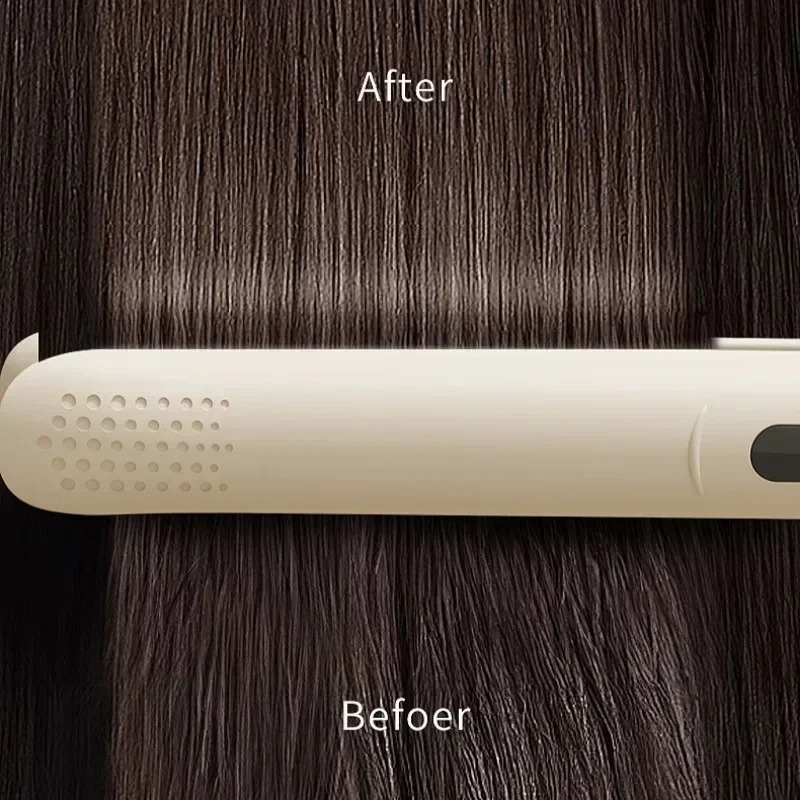 2 in 1 Professional Hair with 4 Gears Heat Ceramic Ionic Fast Heat-Up Negative Ion Hair Flat Iron Lcd Display 241224