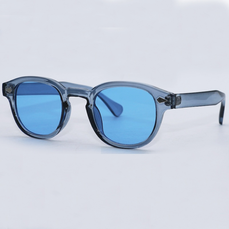 Johnny Depp Round Sunglasses Men Retro Vintage Clear Sun Glasses Women UV400 Shades Oval Classic Y2K Cool Personalized Cyberpunk Steampunk Personalize