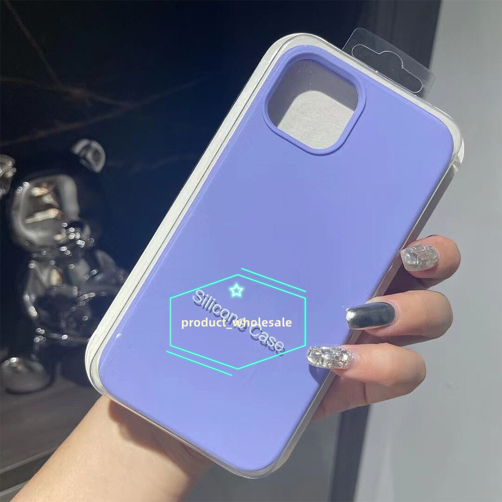 Liquid Soft Rubber Silicone Cell Phone iPhone Case for iPhone 17 16 15 14 13 12 11 Pro Max XS XR 8 7 6 Plus Protective Cover Silky Soft-Touch anti-drop Cases with Package