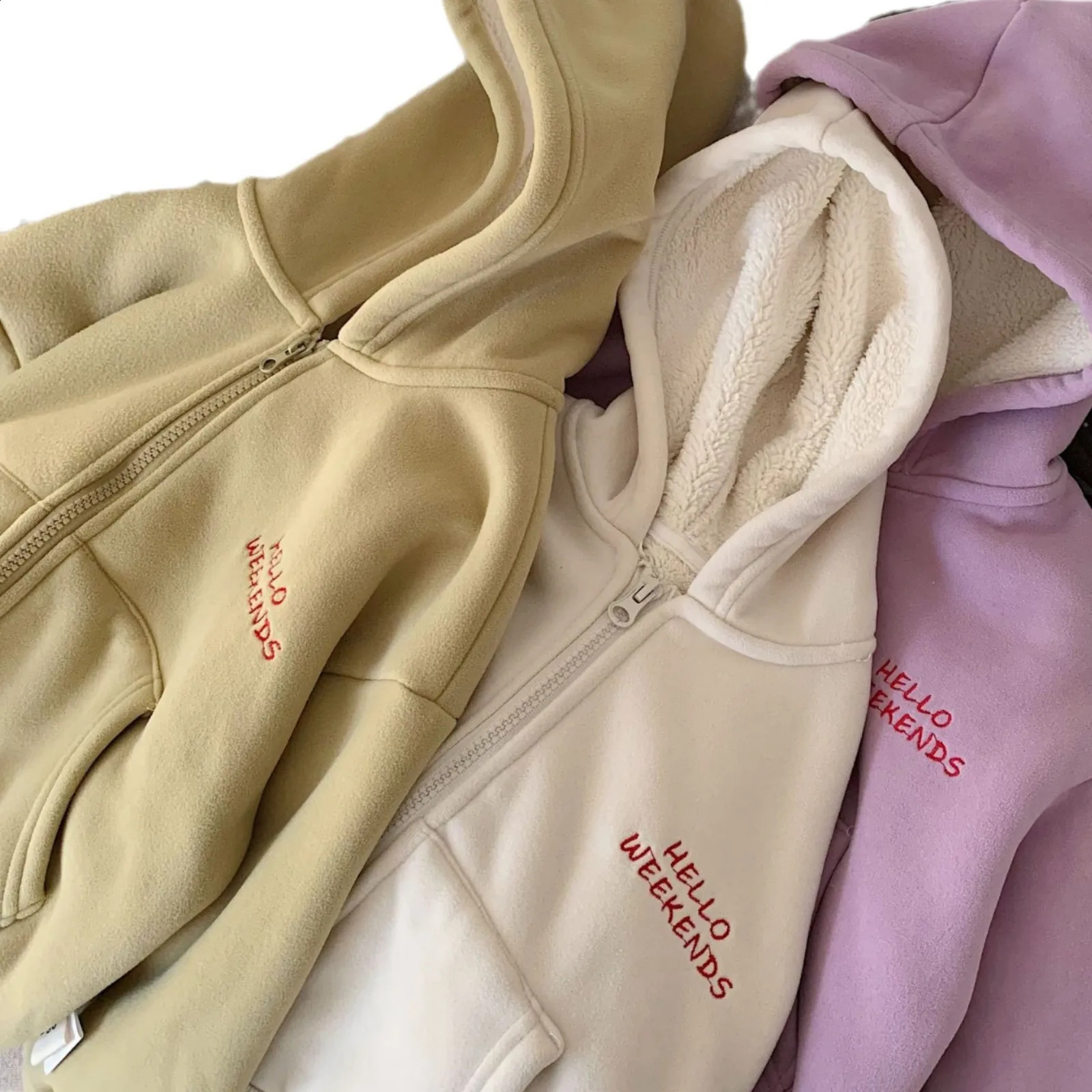 Childrens Girls Coat Winter Letter Embroidered Simple Soft Plush Hooded Top For Girls 2-8 Years Kids Baby Girls Hoodies 241223