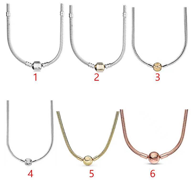 925 Silver Snake Bone Necklace 45cm, 50cm, 55cm Necklace Suitable for Primitive Jewelry Fashion Accessories Free Delivery