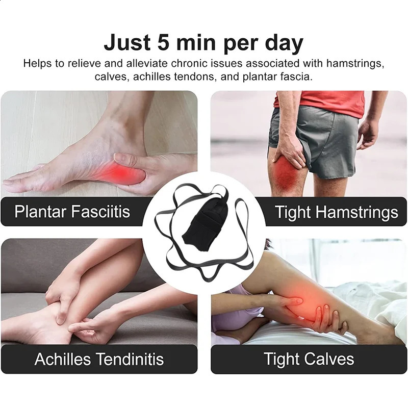 Yoga Stretching Band Segmented Adjustment Assisted With Foot Rehabilitation Training Leg and 241216