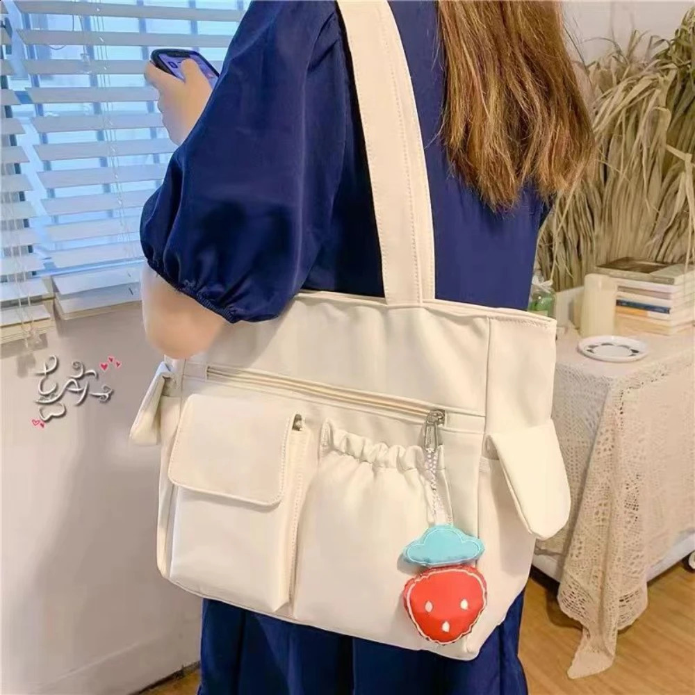 Bag Women Messenger Preppy Student Book Nylon Shoulder Handbag 241213