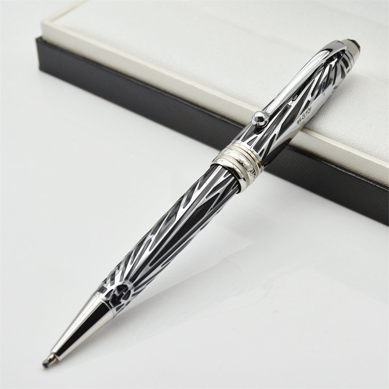 MOM 100th Anniversary MB 163 Ballpoint Pens Exquisite Carving 2024 New Special Edition Rollerball Fountain pens Luxury Writing Gift Office Stationery Supplies