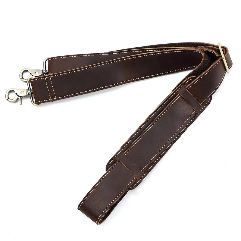 AIGUONIU Retro Adjustable Ten Font Retro Style Bag Hanger Leather Shoulder Strap Handbag 241223