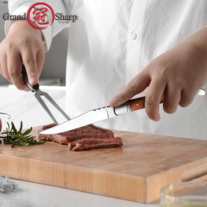 Grandsharp 3.5-inch Laguiole steak knife stainless steel dining table knife flat beef cutter cutlery gift box 241223