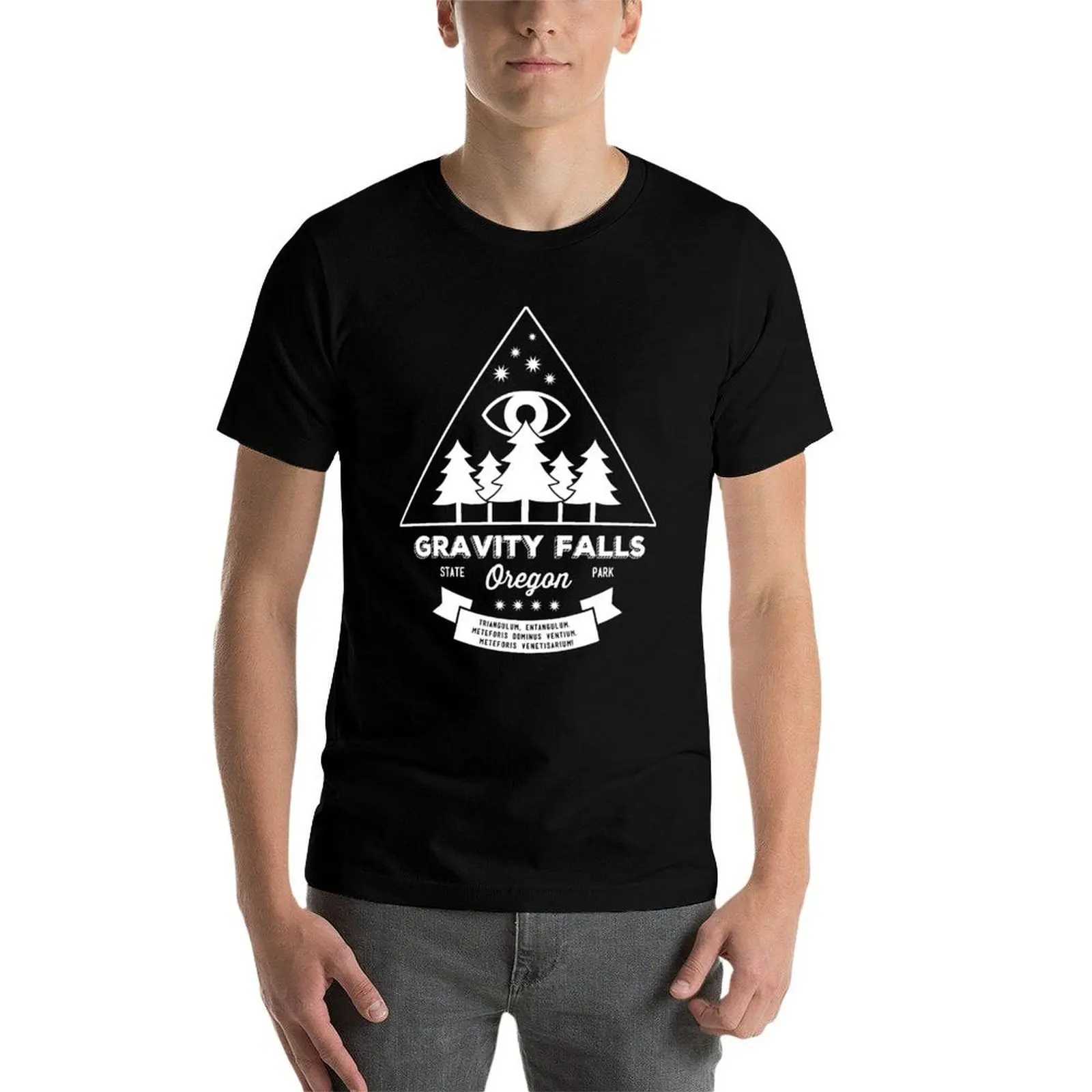 Visit the Gravity Falls in Oregon! Boys anime printed t-shirt regular t-shirt mens t-shirt W241223