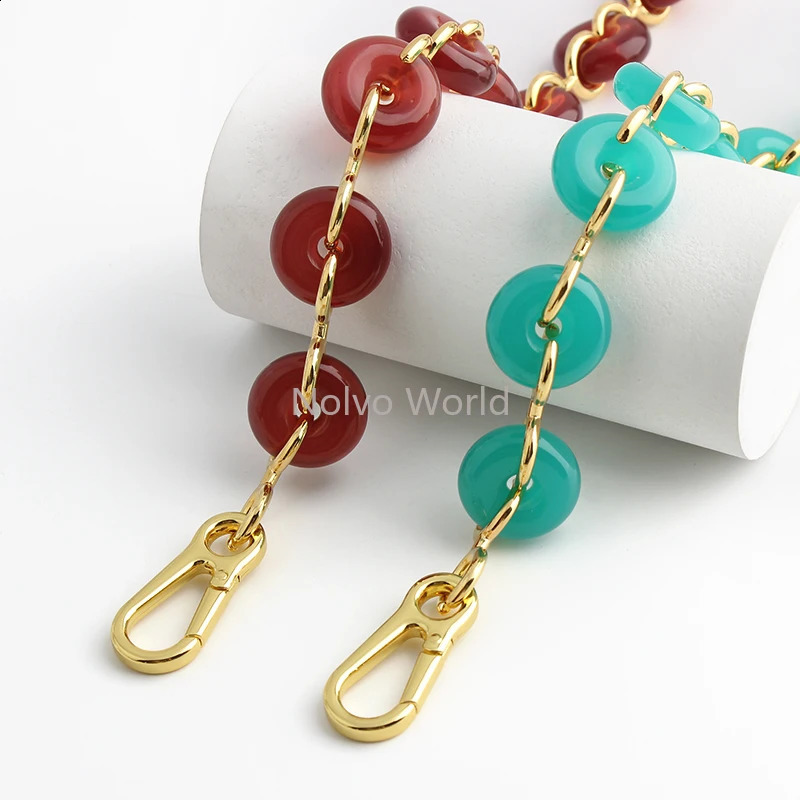 Cute Toal length 70.5cm wide 22mm acrylic metal chain used for handbags wallets shoulder bags with resin extended phone chain accessories 241223