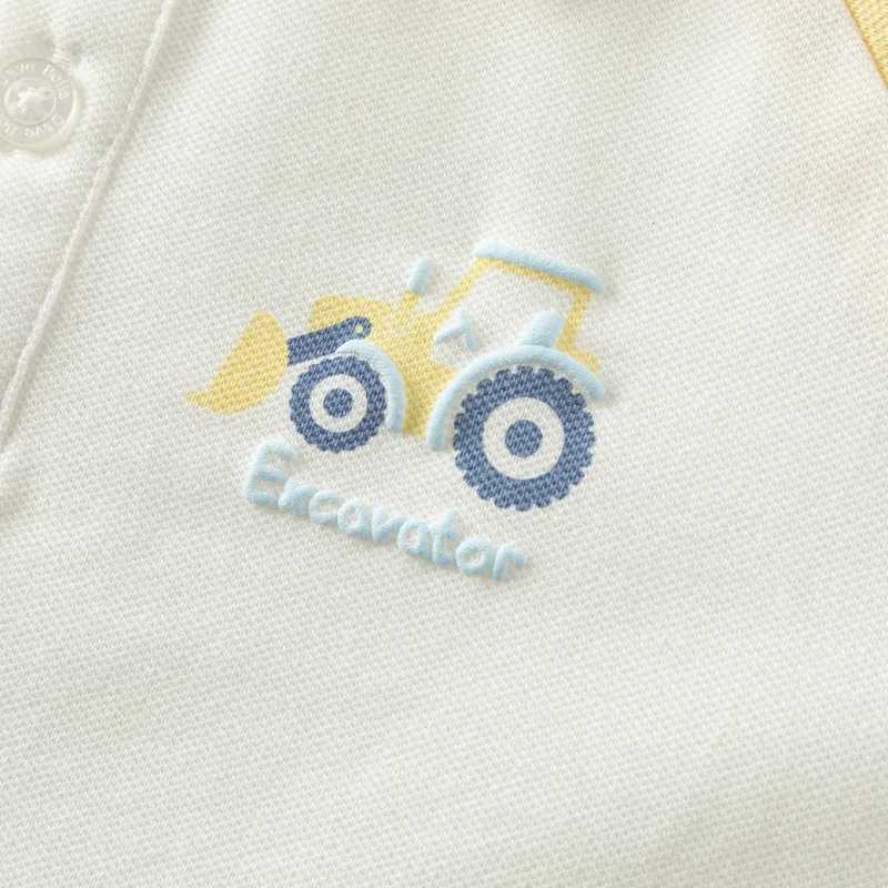 Dave Bella Spring/Autumn Boys Polo Shirt Long Sleeve Casual Cotton T-shirt Childrens Sky Blue Outdoor Polo Shirt Top DB1250265 W241223
