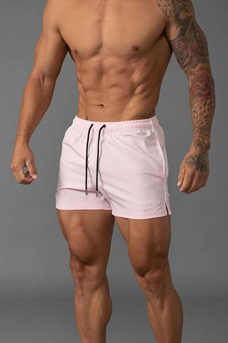 Summer mens short style new gym fitness casual loose shorts outdoor fitness beach quick drying shorts mens brand sports pants W241223