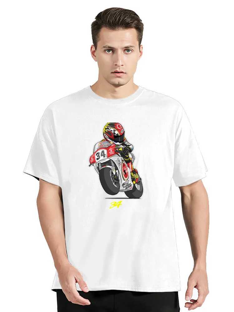 Kevin Schwantz cotton T-shirt custom T-shirt heavy-duty plain black mens oversized T-shirt W241223
