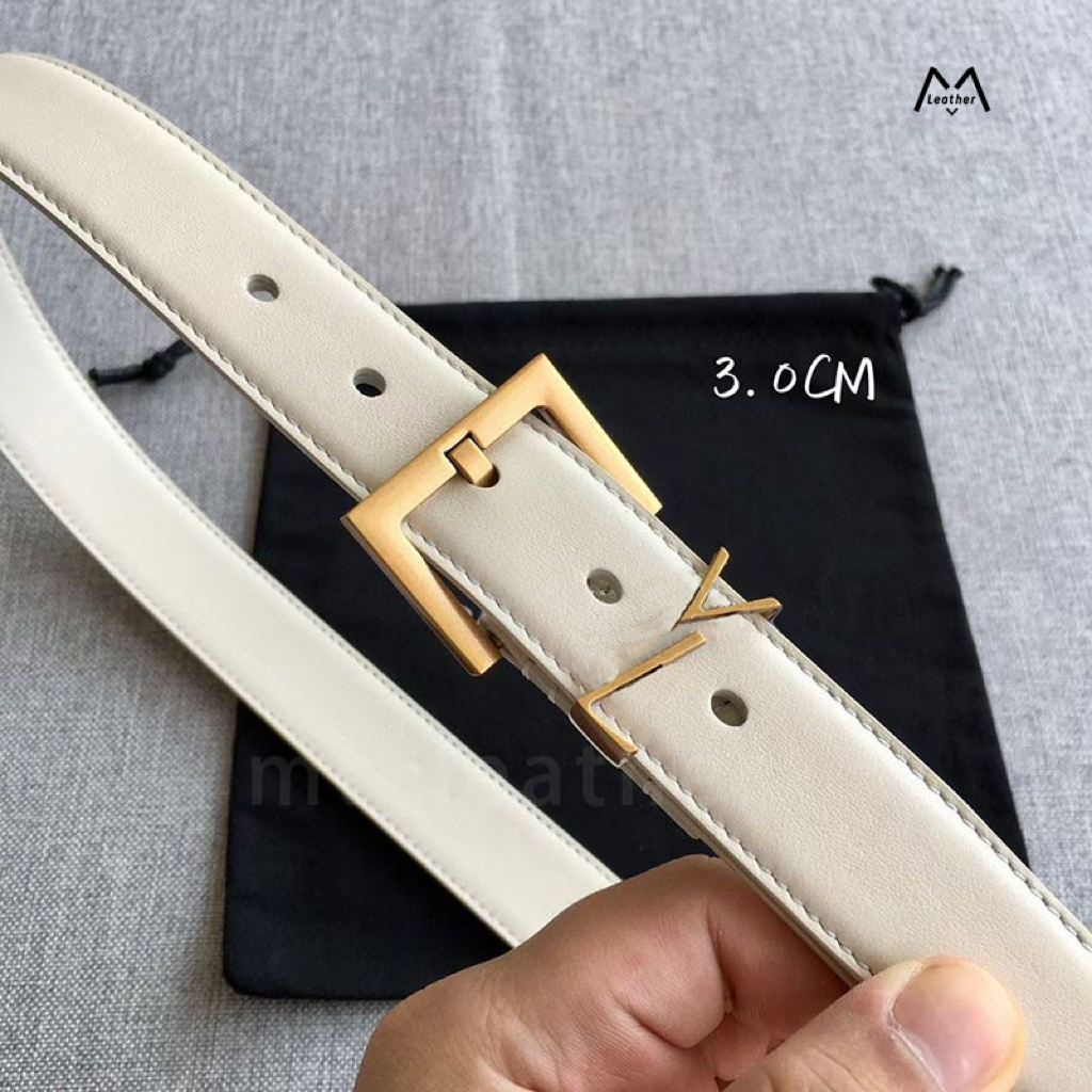 Belt for Woman Fashion Gold Needle Buckle Man Womens Belts Genuine Cowhide width 2cm 3cm 12 Colors Optional Width 10A Quality with box