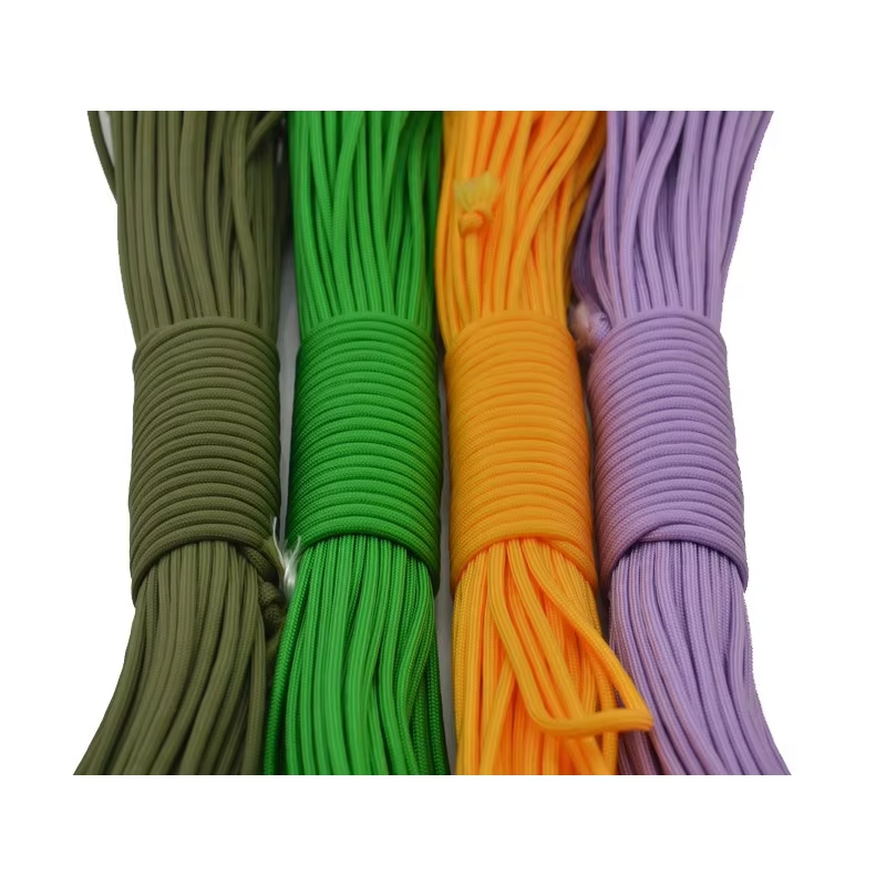 Outdoor Hiking 550 Paracord Type III 4MM polyester parachute cord rope