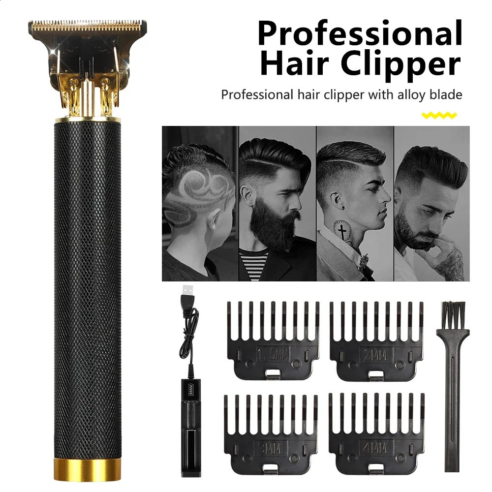 Professional Vintage T9 Hair Clippers Trimmer Electric Shaver Barbershop Cutter 241224