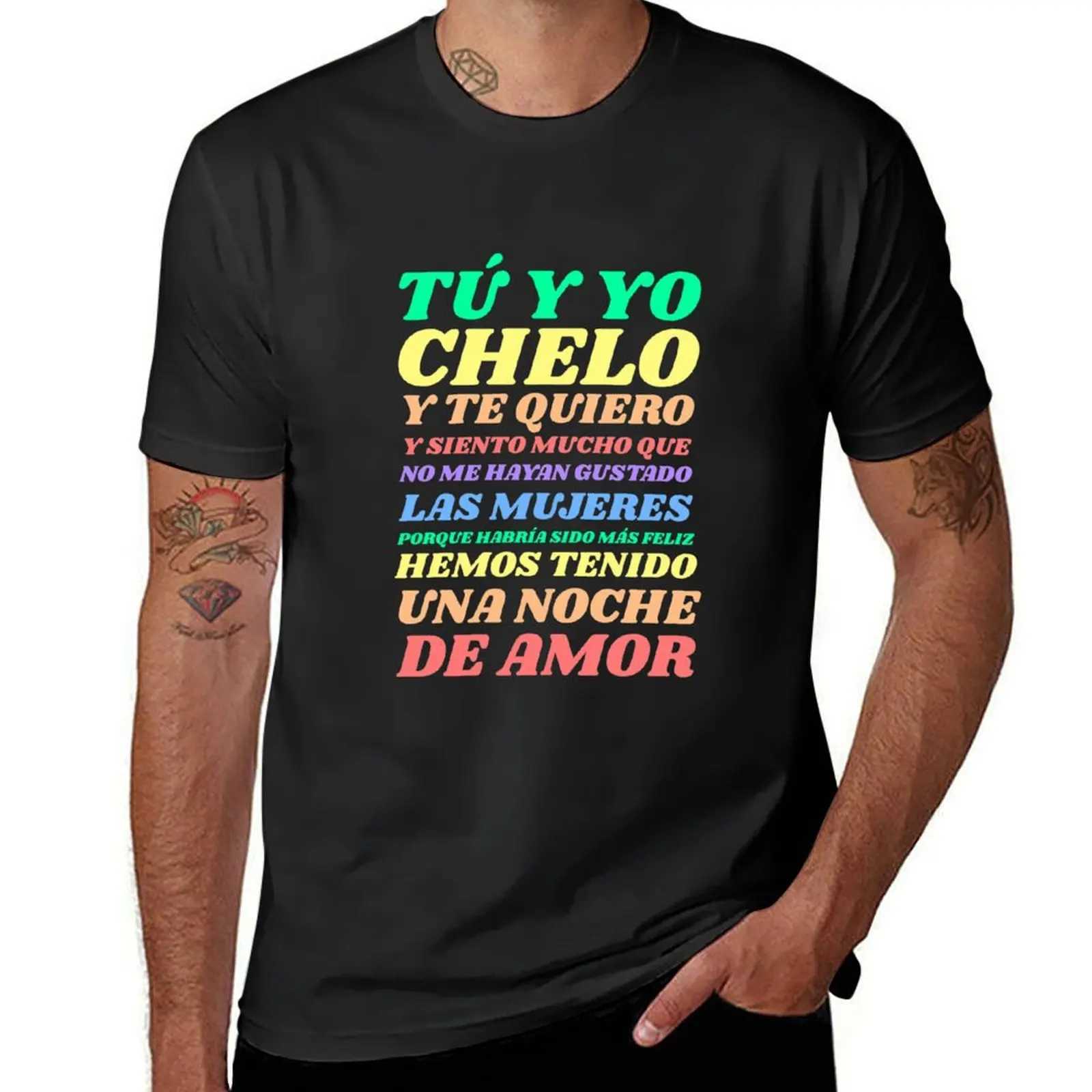 We spent a night full of love with Chelo and Barbara Rey T-shirts Kawaii dresses pure summer clothes mens graphic T-shirts and hip-hop W241223