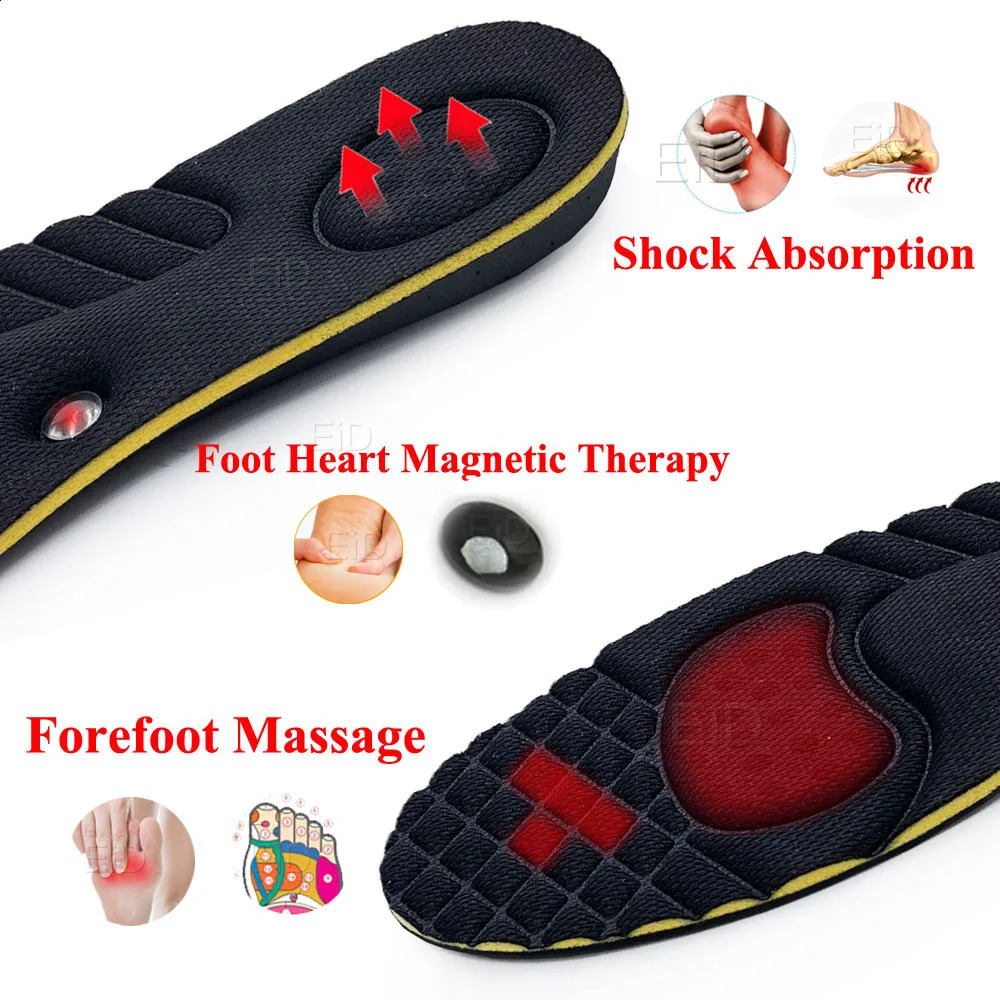 EiD Magnet massage Height increase insoles for women men 2/3/4/5 cm up invisiable arch support orthopedic insoles Heighten Lift 241224