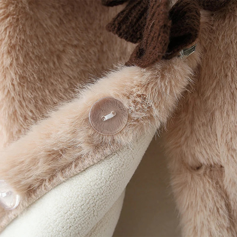 Fashion Fleece Thick Infant Toddler Child Warm Coat Toddler Outwear Collar Tie Girl Clothes Baby Girls Coat Winter Jacket 241223