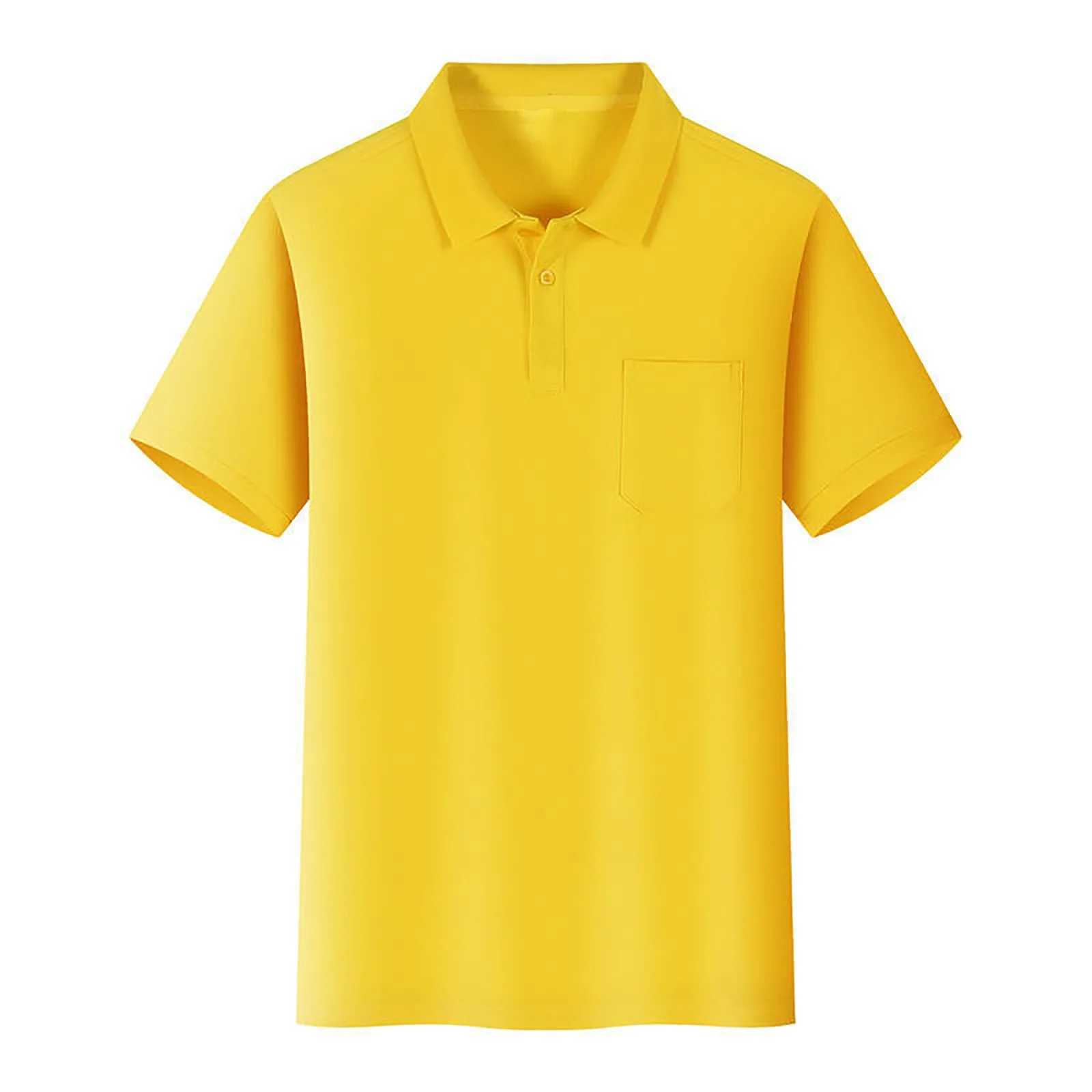 Childrens boys and girls summer solid color short sleeved polo shirt casual ribbed breathable and moisturizing high Qu top loose fit W241223