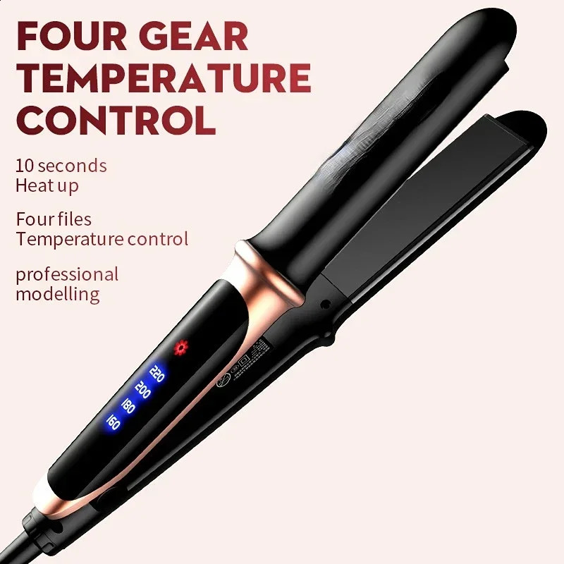 Professional Hair Straightener Curler Flat Iron Negative Ion Infrared Straighting Curling Corrugation Care 241224