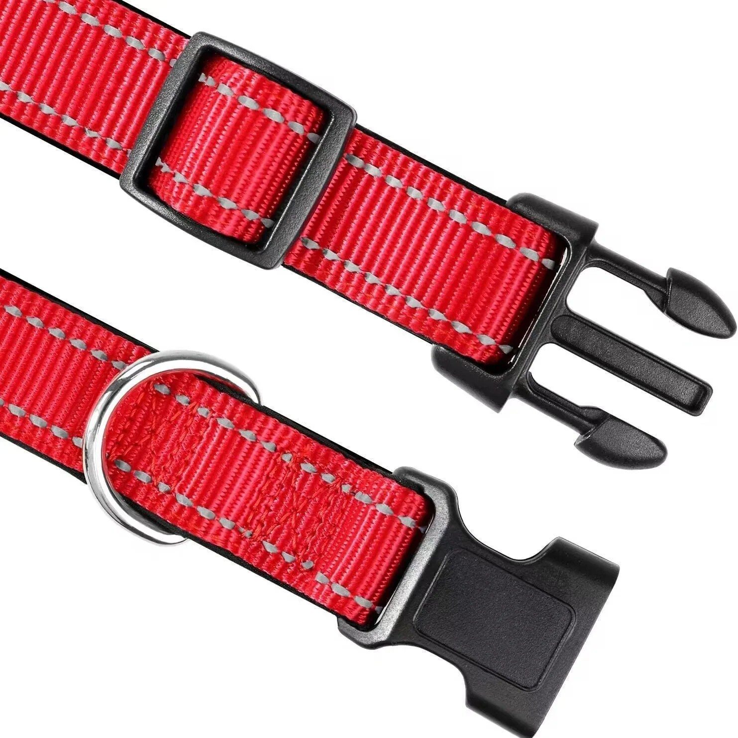 Reflective adjustable breathable nylon pet collar suitable for small and medium-sized cats and dogs. Perfect pet collar for wearing