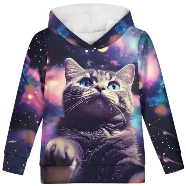 Hoodie for Mens Womens Novelty Animal Galaxy Hoodies Sweatshirts Pullover Graphic Hoodies sweatshirt Pullover Long Sleeve