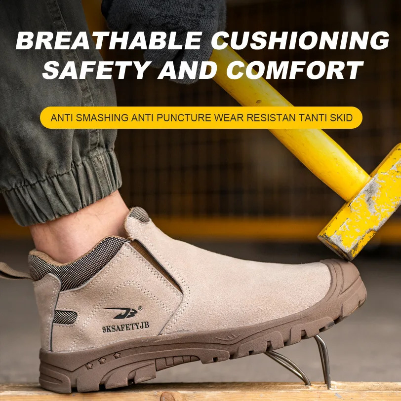 Insulated mens work boots perforated safety shoes composite toe welding protective shoes detachable work shoes sports shoes 241223
