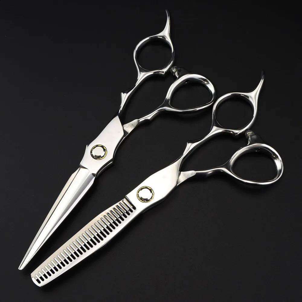 Professional JP440C 6 Silver Bearing hair scissors haircut thinning barber makas hair cutting shears hairdressing scissors 241224