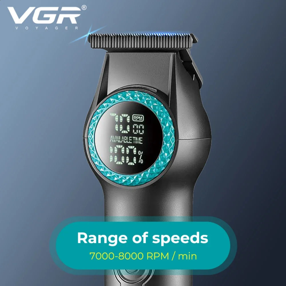 VGR Hair Trimmer Cordless Hair Cutting Machine Barber Electric 8000 RPM Hair Clipper Professional Haircut Trimmer for Men V-990 241224