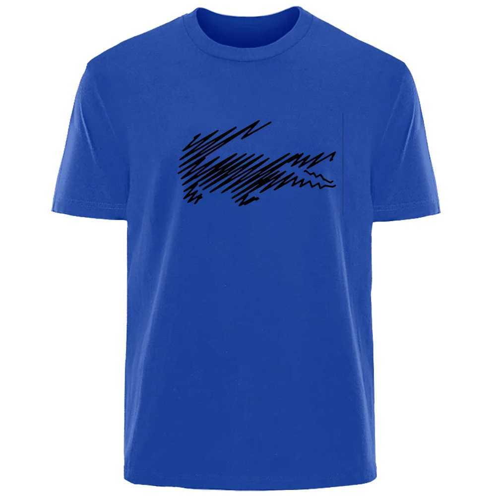 Retro Simple Letter Summer Mens 00% Cotton Comfortable Breathable Casual Fashion T-shirt Outdoor Mens Street Clothing W241223