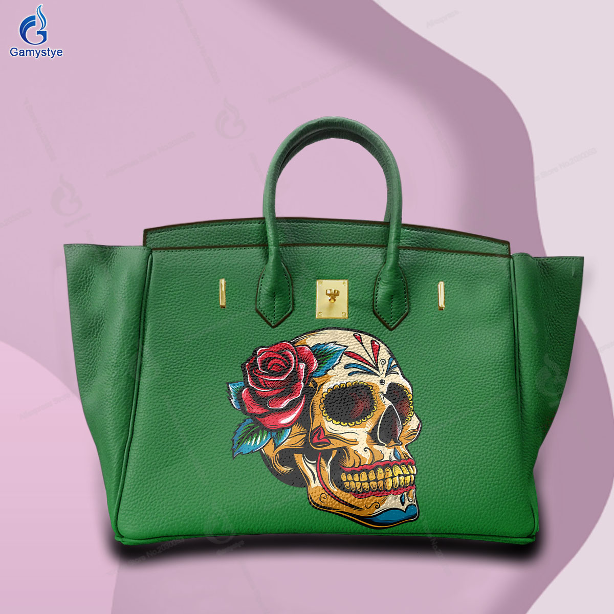 Shoulder Printed Handbags Trader Tote Bag For Women Handbag Popular Design 100% Genuine Leather Custom Picture
